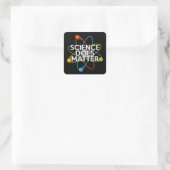 WETENSCHAP DOET ER TOE VIERKANTE STICKER (Tas)