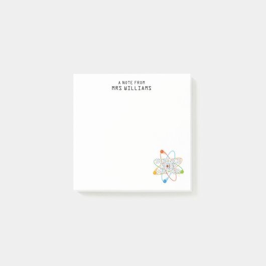 WETENSCHAP DOET ERTOE Grappige quote Post-it® Notes (Voorkant)