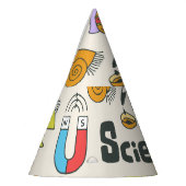 Wetenschap Doodles: Handgetekende schoolset. Feesthoedjes (Links)