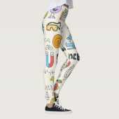 Wetenschap Doodles: Handgetekende schoolset. Leggings (Rechts)