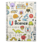 Wetenschap Doodles: Handgetekende schoolset. Notitieboek (Voorkant)