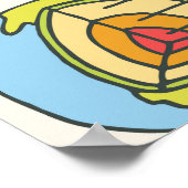 Wetenschap Doodles: Handgetekende schoolset. Poster (Hoek)