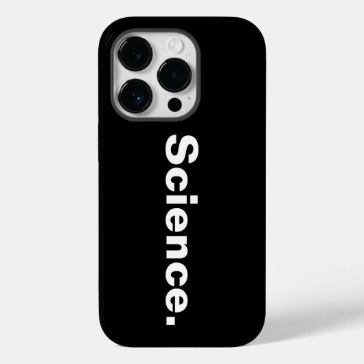 Wetenschap één woord minimalistisch ontwerp Case-Mate iPhone case (Achterkant)
