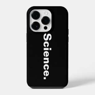 Wetenschap één woord minimalistisch ontwerp iPhone 14 plus hoesje