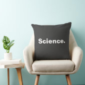 Wetenschap één woord minimalistisch ontwerp kussen (Stoel)