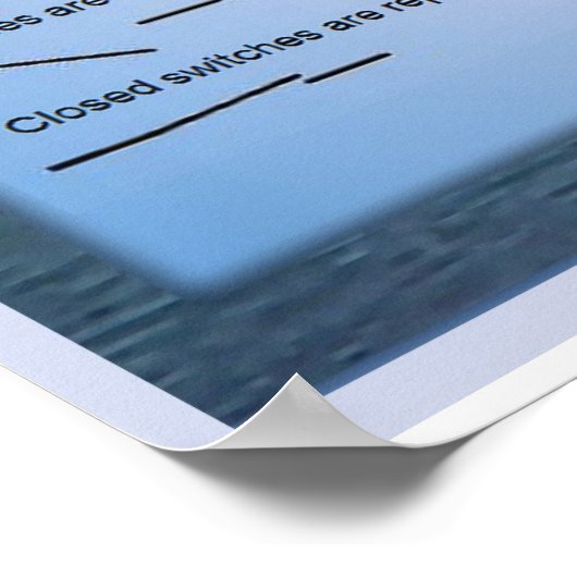 Wetenschap, Elektriciteit, stroomschema's Poster (Hoek)