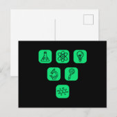 Wetenschap Elementen Items Briefkaart (Voorkant / Achterkant)