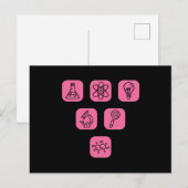Wetenschap Elementen Items Briefkaart (Voorkant / Achterkant)