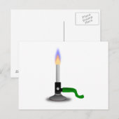 Wetenschap en Chemie Bunsen Burner Briefkaart (Voorkant / Achterkant)