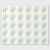 Wetenschap en chemie cadeaupapier (Vlak)