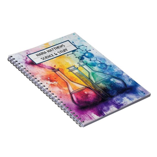 Wetenschap en chemie Spiral Photo Notitieboek (Rechterzijde)