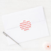 WETENSCHAP en magie Ronde Sticker (Envelop)