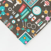 Wetenschap en scheikundepatroon comprimeren fleece deken (Hoek)