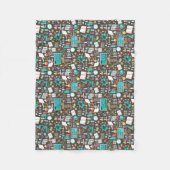 Wetenschap en scheikundepatroon comprimeren fleece deken (Voorkant)