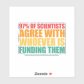 Wetenschap en statistiek sticker (Vel)