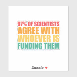 Wetenschap en statistiek sticker