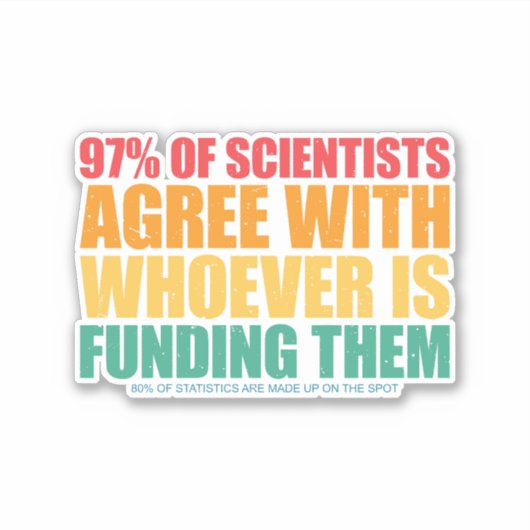 Wetenschap en statistiek sticker (Voorkant)