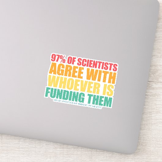 Wetenschap en statistiek sticker (Detail)