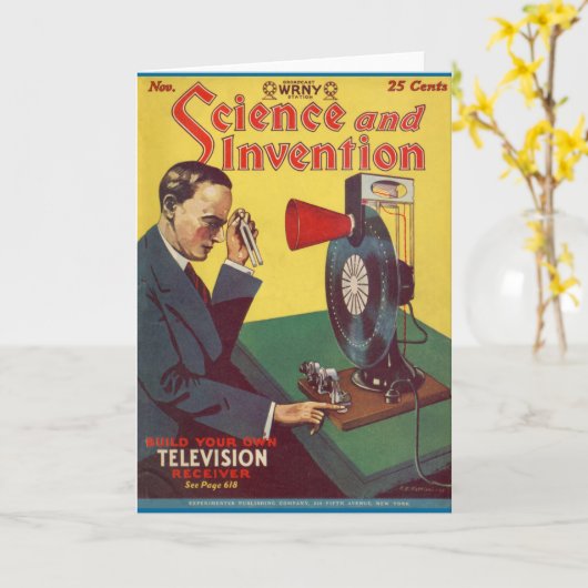 Wetenschap en Uitvinding Kaart (Gele Bloem)