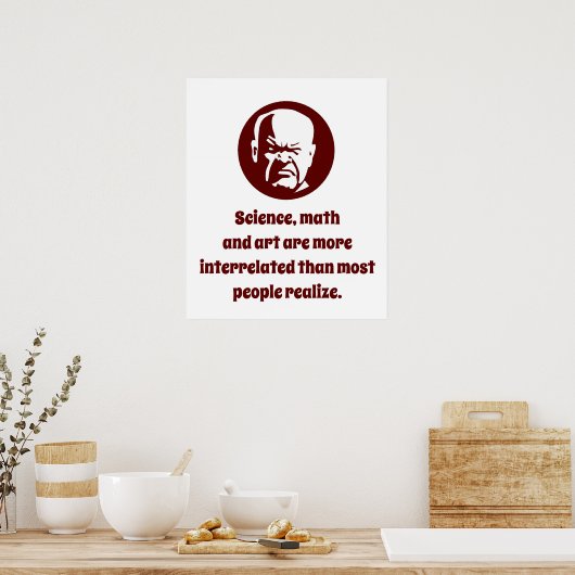 Wetenschap en Wiskunde - Wisdom Poster (Keuken)
