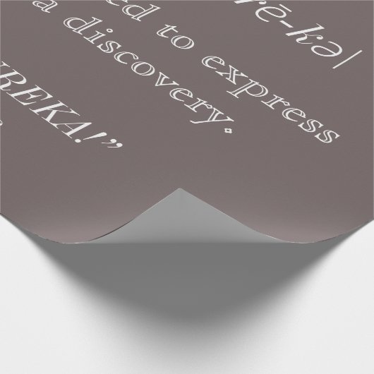 Wetenschap Eureka Definition Archimedes Cadeaupapier (Hoek)