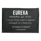 Wetenschap Eureka Definition Archimedes Kussensloop (Achterkant)