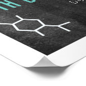 Wetenschap Experiment Chalkboard GR Verjaardag Wel Poster (Hoek)