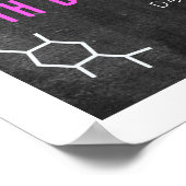 Wetenschap Experiment Chalkboard PK Verjaardag Wel Poster (Hoek)