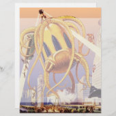  wetenschap Fiction Alien War Invasion Octopus (Voorkant / Achterkant)