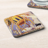 wetenschap Fiction Alien War Invasion Octopus Drankjes Onderzetter (Linkerzijde)