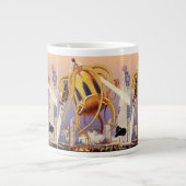 wetenschap Fiction Alien War Invasion Octopus Grote Koffiekop (Voorkant)