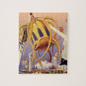  wetenschap Fiction Alien War Invasion Octopus Legpuzzel (Verticaal)
