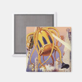 wetenschap Fiction Alien War Invasion Octopus Magneet (Voorkant / Achterkant)