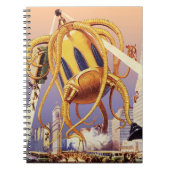  wetenschap Fiction Alien War Invasion Octopus Notitieboek (Voorkant)