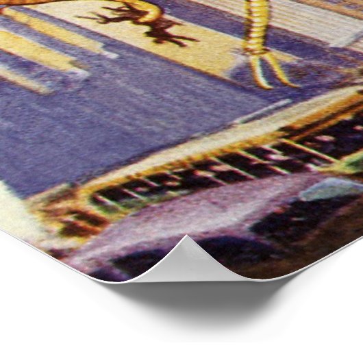  wetenschap Fiction Alien War Invasion Octopus Poster (Hoek)