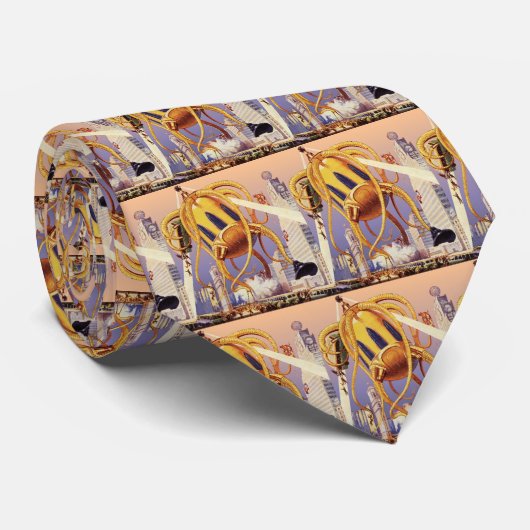  wetenschap Fiction Alien War Invasion Octopus Stropdas (Opgerold)