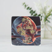  wetenschap Fiction Astronaut Rocket Spaceship (Staand voorkant)