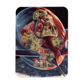  wetenschap Fiction Astronaut Rocket Spaceship Magneet (Verticaal)