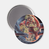 wetenschap Fiction Astronaut Rocket Spaceship Magneet (Voorkant / Achterkant)