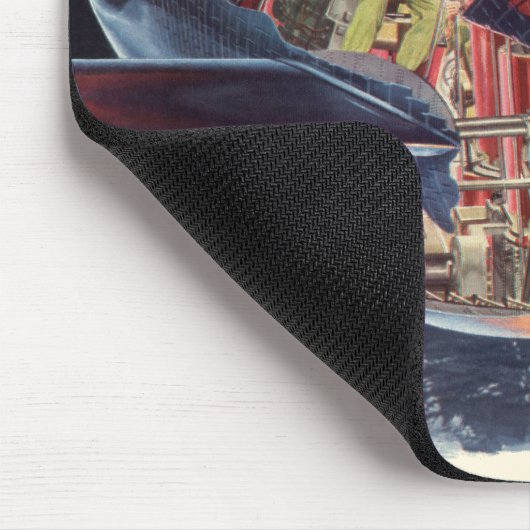  wetenschap Fiction Astronaut Rocket Spaceship Muismat (Hoek)