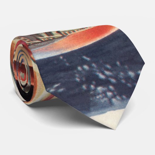 wetenschap Fiction Astronaut Rocket Spaceship Stropdas (Opgerold)
