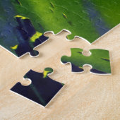 wetenschap Fiction Green Planet w Spaceship Legpuzzel (Zijkant)