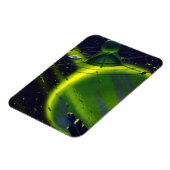 wetenschap Fiction Green Planet w Spaceship Magneet (Linkerzijde)
