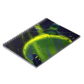 wetenschap Fiction Green Planet w Spaceship Notitieboek (Linkerzijde)