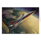 wetenschap Fiction Spaceship Airplane Earth (Voorkant Horizontaal)