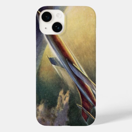 wetenschap Fiction Spaceship Airplane Earth Case-Mate iPhone Case (Achterkant)