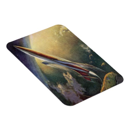 wetenschap Fiction Spaceship Airplane Earth Magneet (Rechterzijde)
