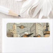  Wetenschap Fiction Urban Paris, Steam Punk Etiket (Insitu)