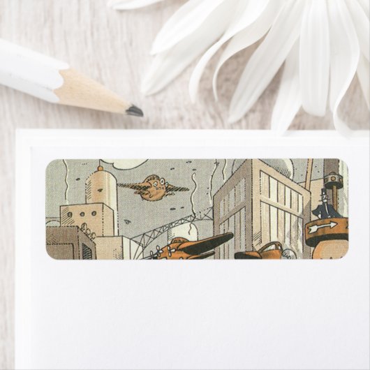  Wetenschap Fiction Urban Paris, Steam Punk Etiket (Insitu)