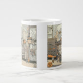  Wetenschap Fiction Urban Paris, Steam Punk Grote Koffiekop (Voorkant)